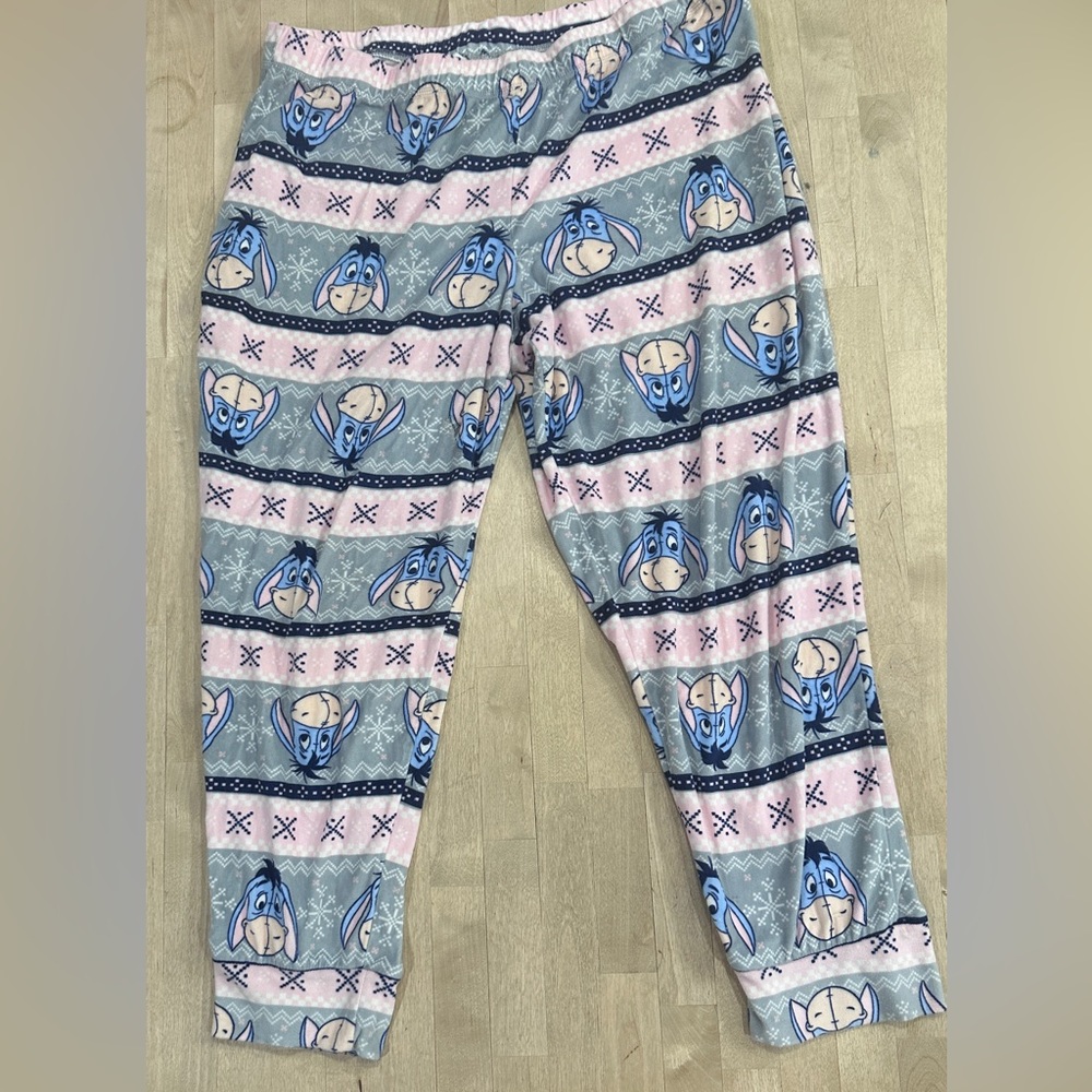 Disney Eeyore Kids Pajama Bottoms - Pink and Gray